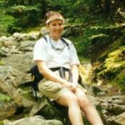 the beginning of the rock slide