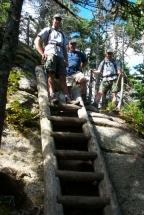 The trail gets tough in places!